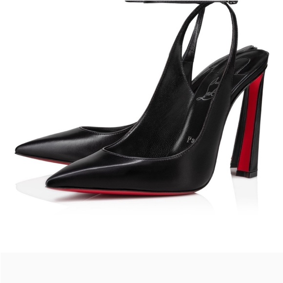 Christian Louboutin black “Condora Strap 100mm” heels 36.5 - Picture 2 of 11